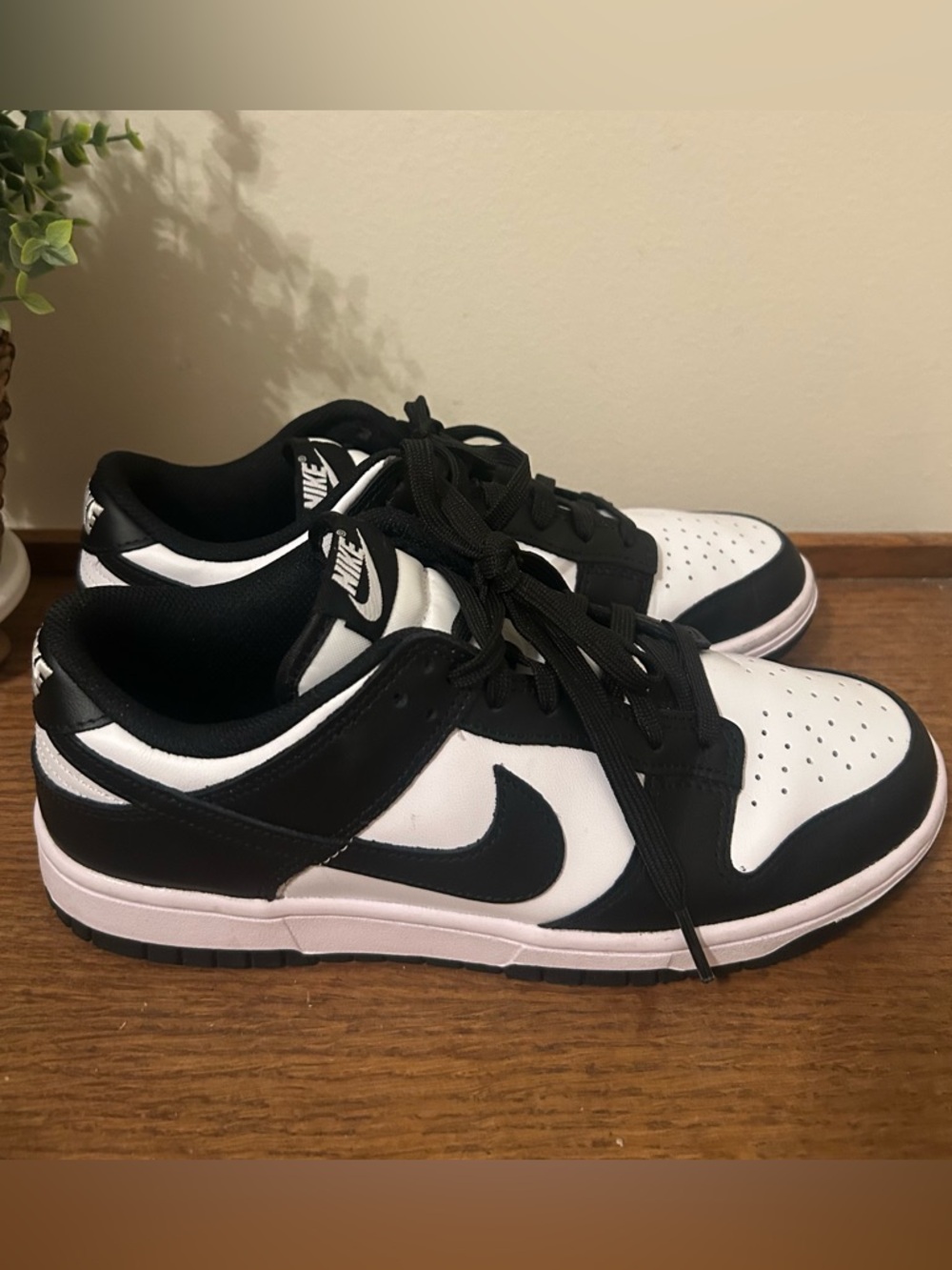 Women's Nike Dunk Low "Panda" White/Black-White (DD1503 101) Size 8.5